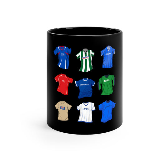 Chesterfield FC iconic kits mug 11oz Black Mug