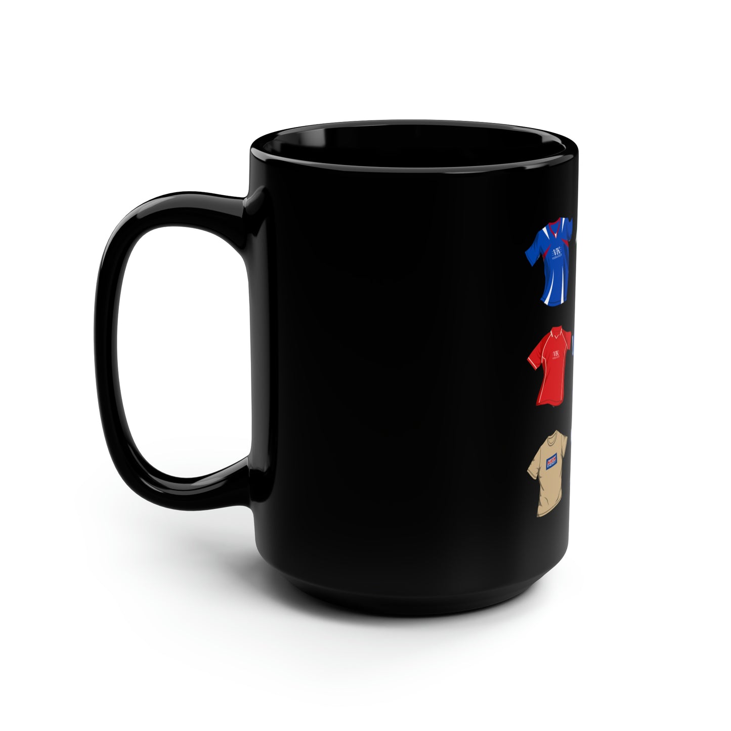 Chesterfield fc iconic kits Black Mug, 15oz