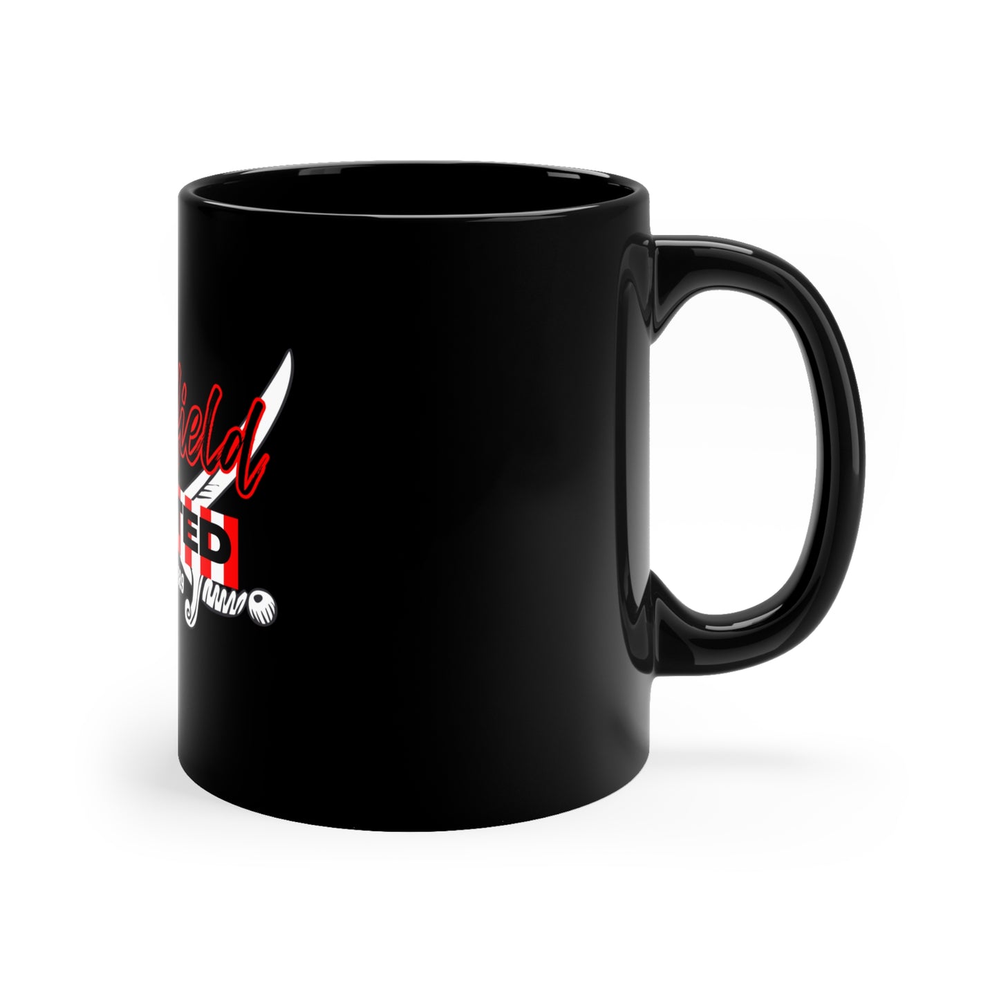 Sheffield United “steel blades” mug 11oz Black Mug