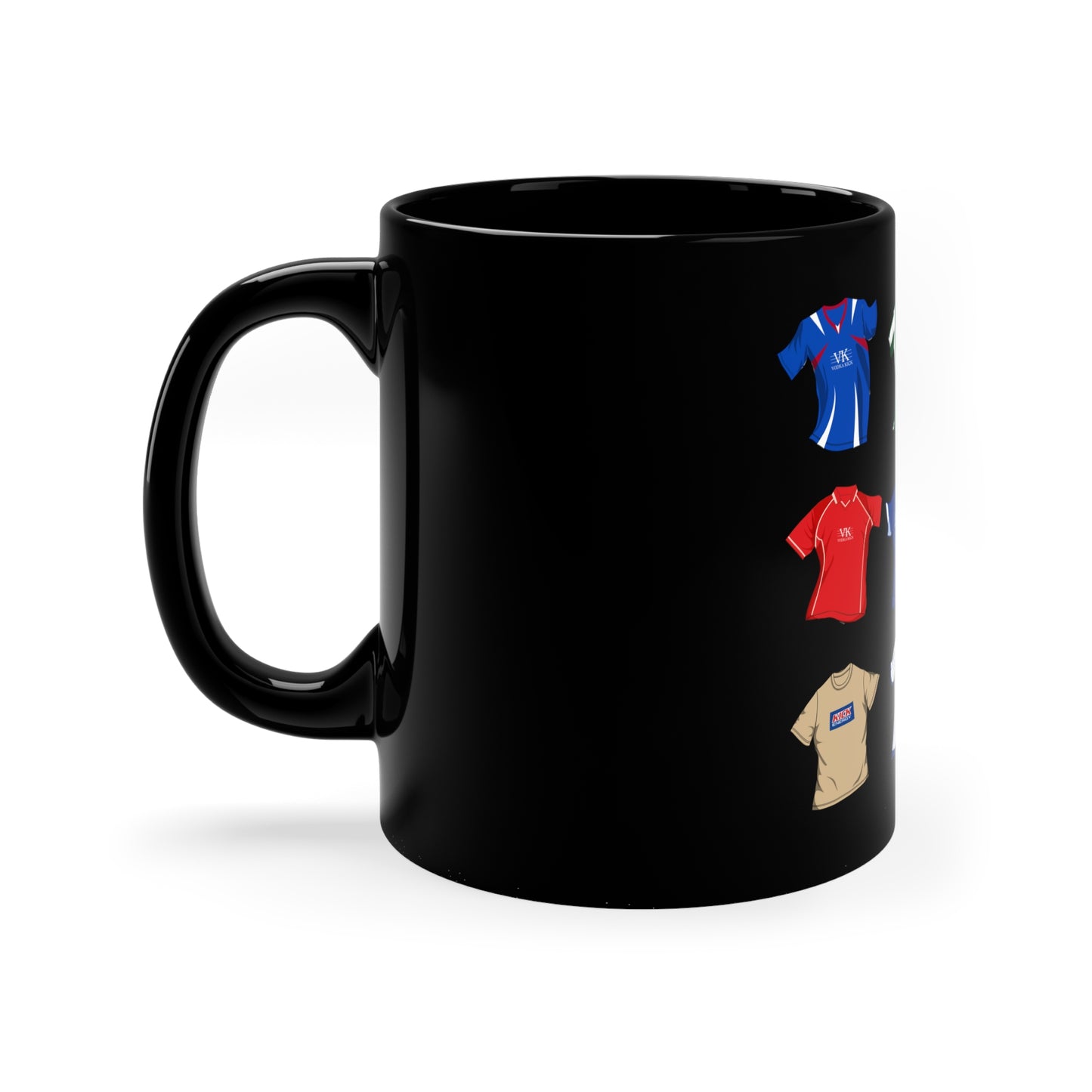 Chesterfield FC iconic kits mug 11oz Black Mug